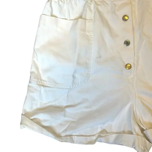 Blank NYC White Sleeveless Button-Front Romper - Picture 4 of 9